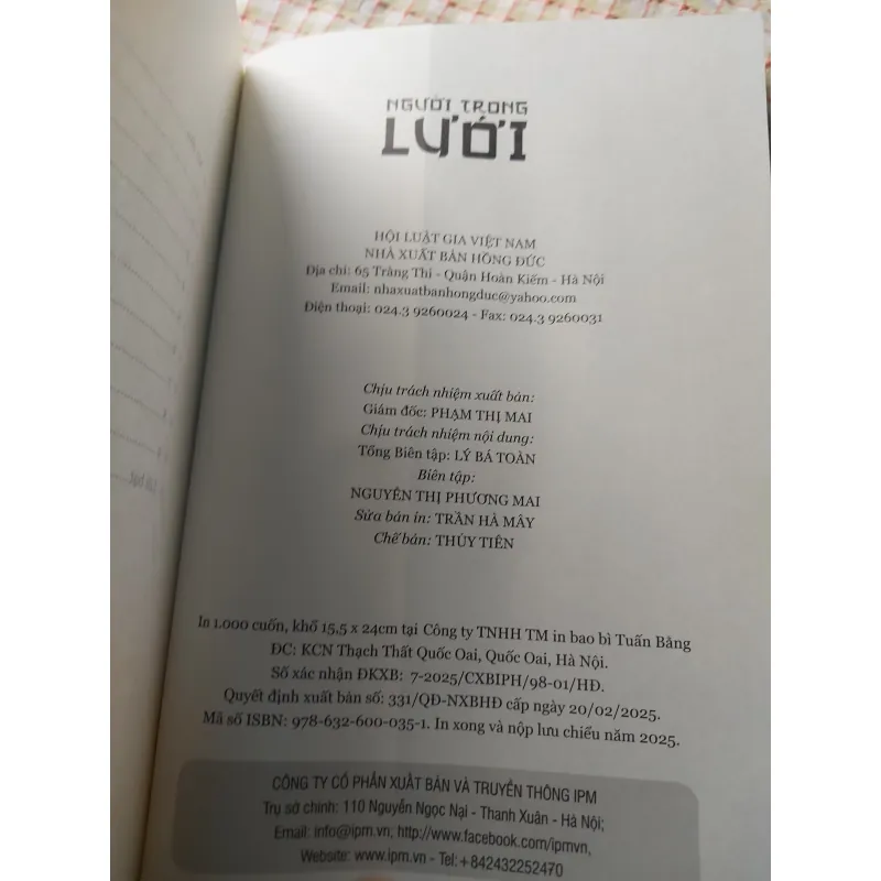 NGƯỜI TRONG LƯỚI - CHAN HO KEI 732245