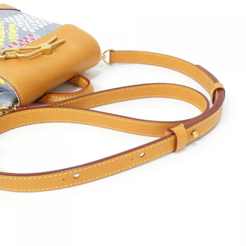 Túi đeo vai Louis Vuitton LV Bản (Denim Damier) Nano Steamer N00190 608525