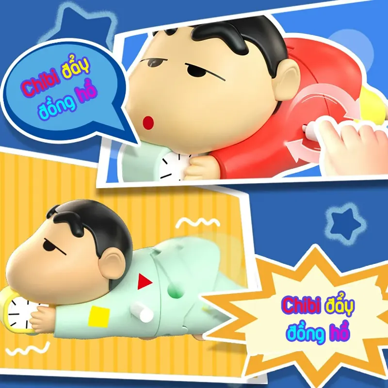 Đồ chơi Chibi độc lạ, bò trên đất, đạp xe vui vẻ, quà tặng cute cho bé iu nhà bạn 696252