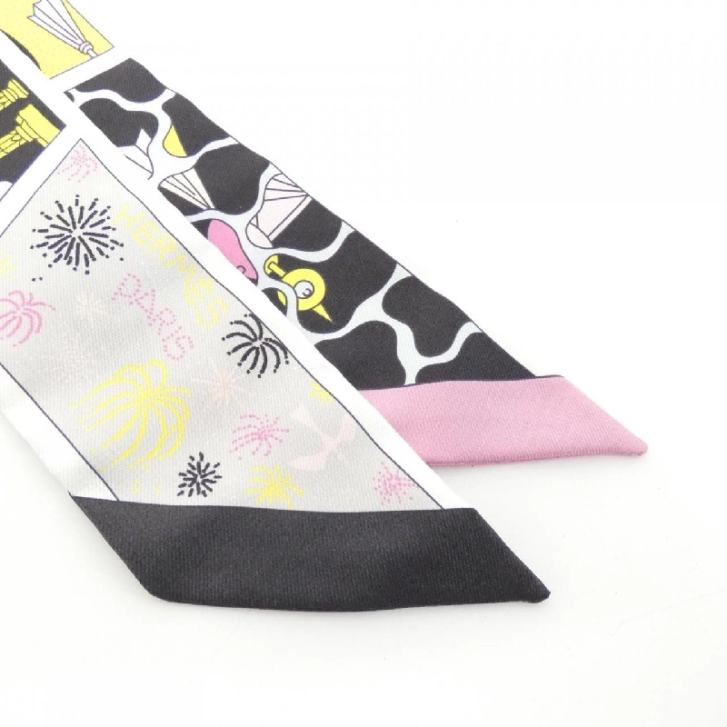 HERMES FACTORY SUITE Twilly 063975S Khăn quàng - Hàng hiệu Chính hãng 772156