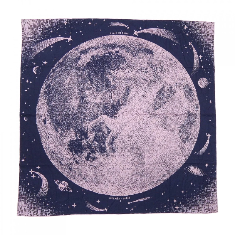 HERMES CLAIR DE LUNE H243430S Khăn choàng - Hàng hiệu Chính hãng 833376