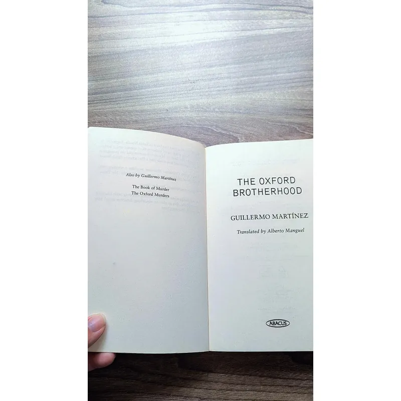 Guillermo Martinez - The Oxford Brotherhood 722994