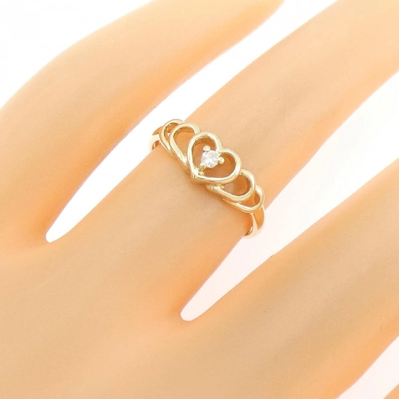 Nhẫn kim cương hình trái tim 585YG - Hàng hiệu Authentic 851612