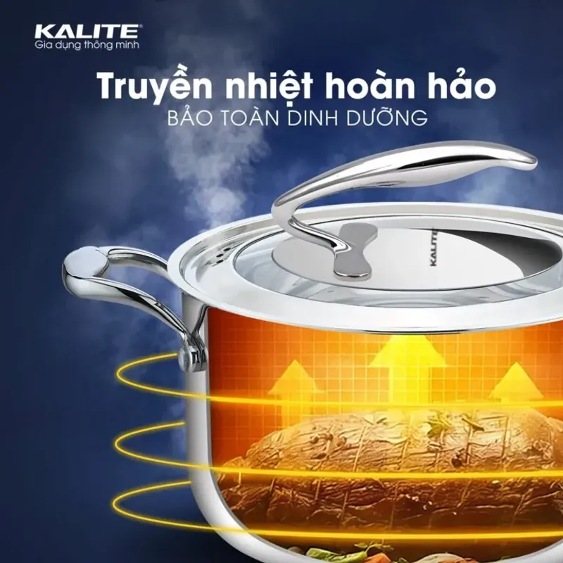 Bộ nồi nguyên khối inox 304 Tripro Kalite KL999 784201