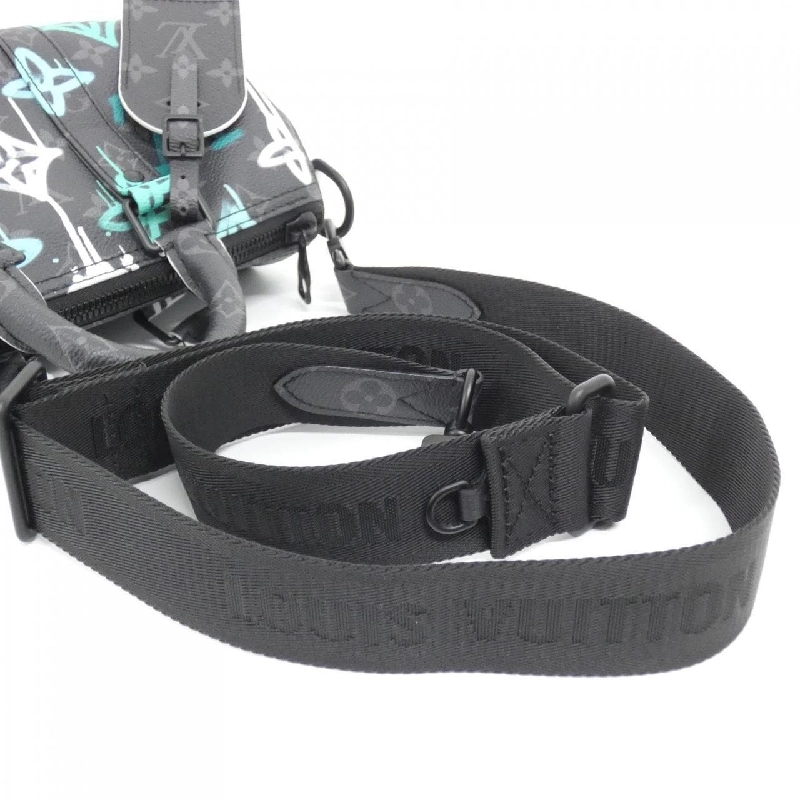 Túi xách Boston Louis Vuitton Monogram Eclipse (LV Graffiti Veil) Keepall Bandoulière 25cm M21399 614096