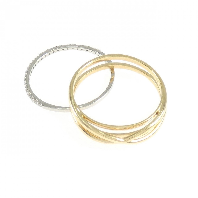 Nhẫn kim cương K18YG/PT900 0.20CT 665778