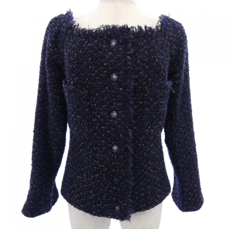 Jacket không cổ CHANEL P19972V11631 02A - Hàng hiệu Authentic 822179