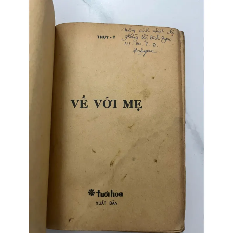 Về Với Mẹ – Thụy Vũ - tủ sách TUỔI HOA 1971 991661