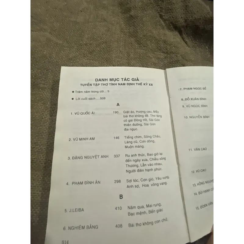 Thơ tình Nam định thế kỷ 20 - thơ Việt Nam chọn lọc  719338