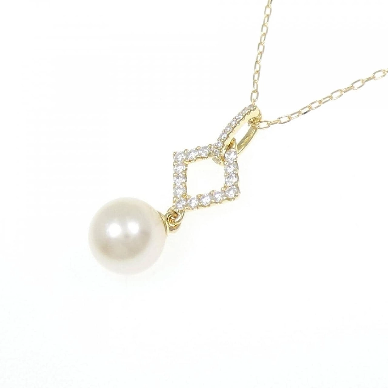 K18YG Ngọc trai Akoya Dây chuyền 8mm - Hàng hiệu Chính hãng 858117