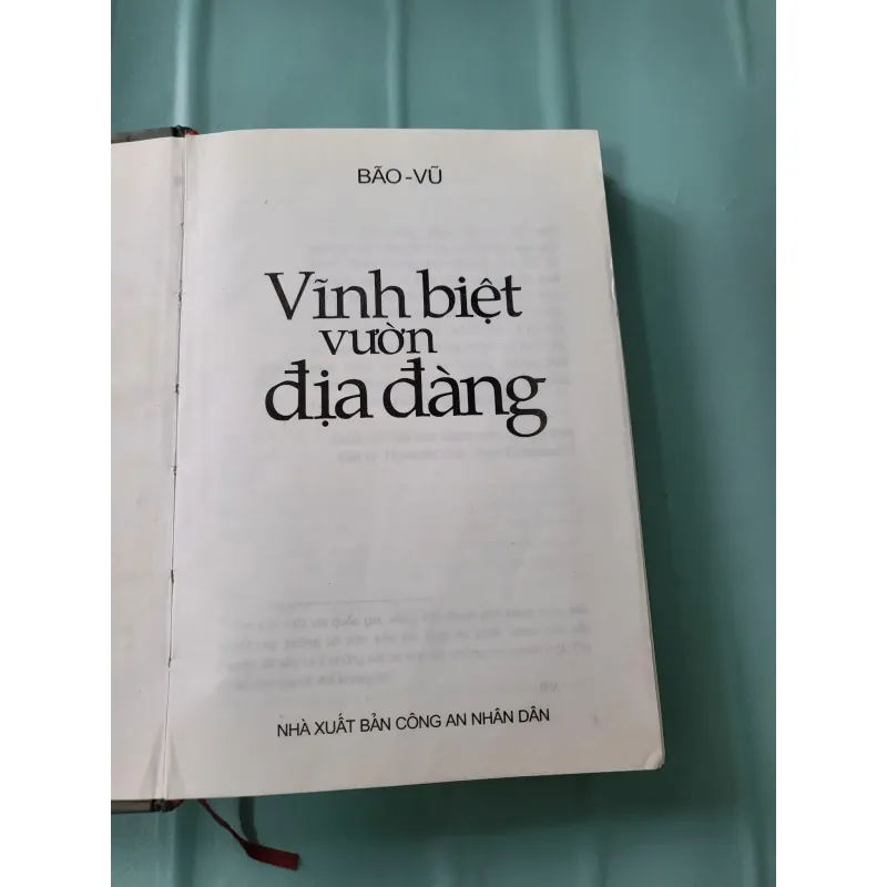 Vĩnh biệt vườn địa đàng - Bão Vũ  744898