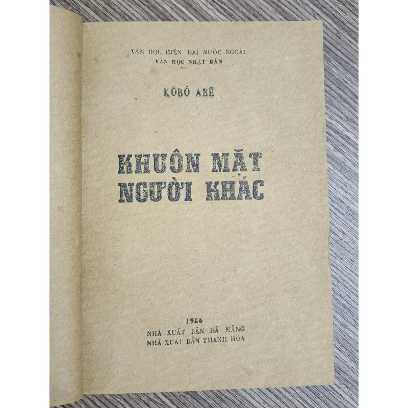 Tiểu thuyết Nhật Bản: KHUÔN MẶT NGƯỜI KHÁC (Kobo Abe) 765739