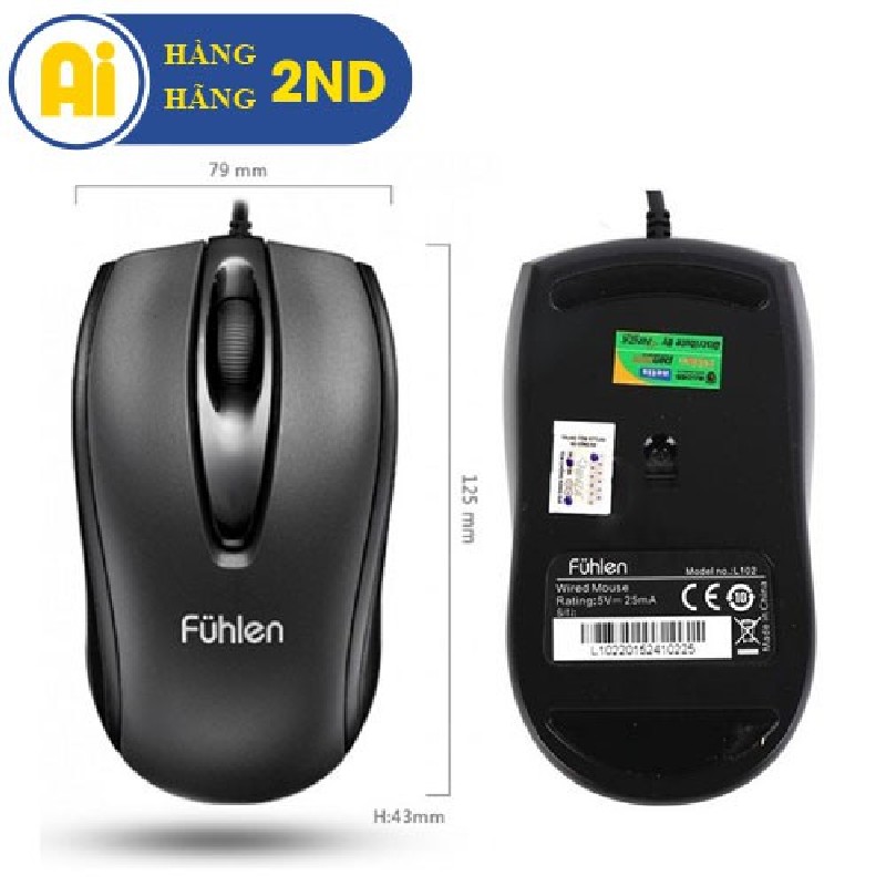 Chuột máy tính chơi game Fuhlen L102 / Chính Hãng Đã Qua Sử Dụng 347