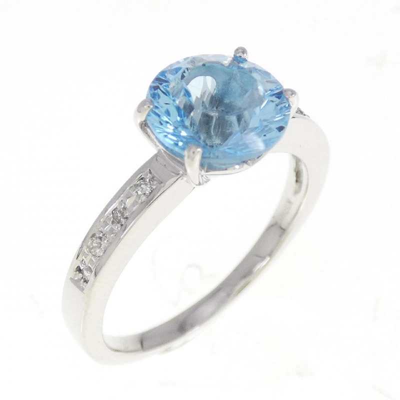 Nhẫn Blue Topaz K18WG 672106