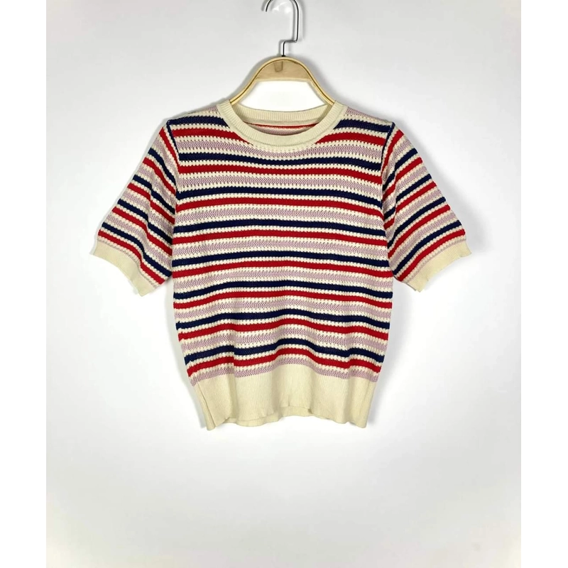 Áo Len Móc Hàn Kẻ Sọc Stripe Size S/M/L 317015