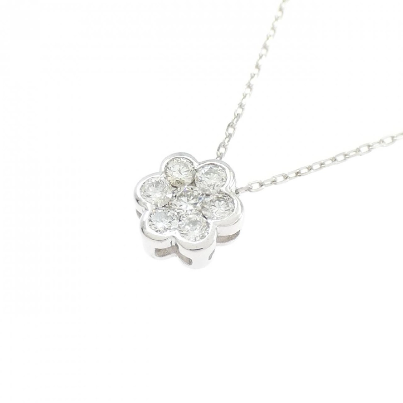 K18WG Hoa Kim Cương Dây Chuyền 0.30CT - Hàng hiệu Chính hãng 863683