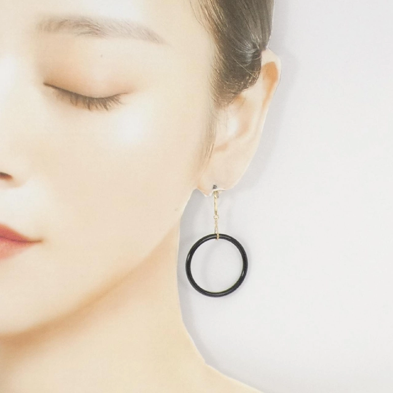 K18YG Onyx Bông tai - Hàng hiệu Chính hãng 864369