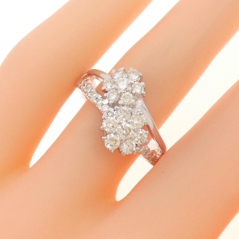 Nhẫn kim cương K18WG hoa 1.04CT 672678