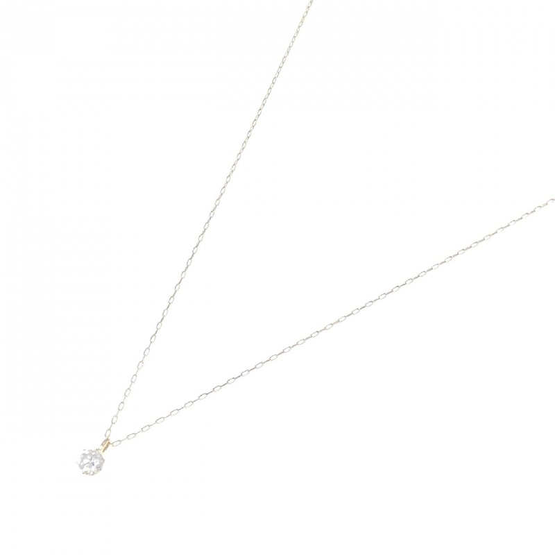 K18YG Solitaire Dây chuyền kim cương 0.10CT - Hàng hiệu Chính hãng 864867