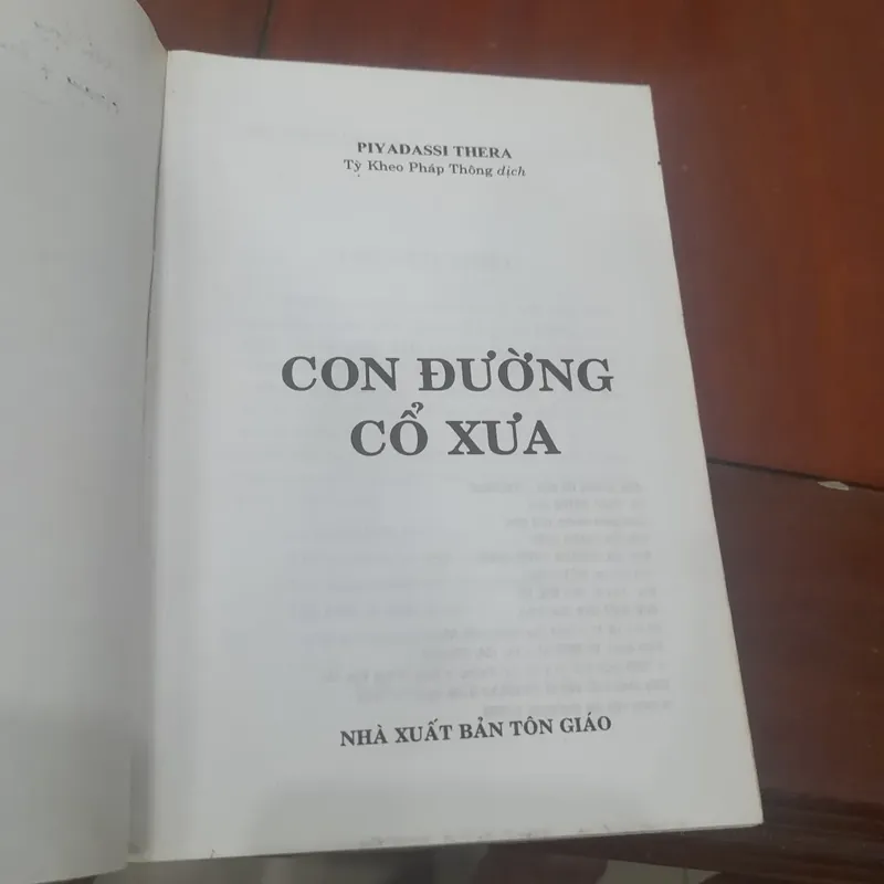Piyadassi - CON ĐƯỜNG CỔ XƯA 690798