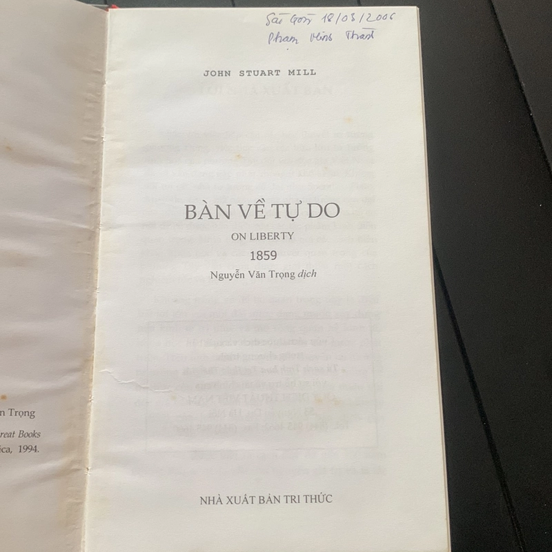 BÀN VỀ TỰ DO - John Stuart Mill 278676