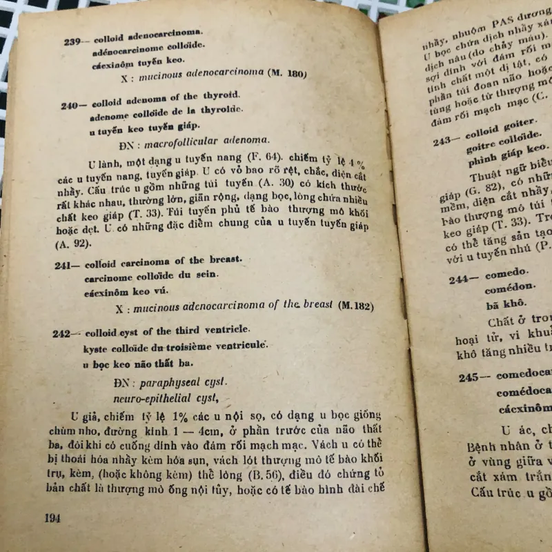 TỪ ĐIỂN BỆNH HỌC ANH - PHÁP - VIỆT 799246