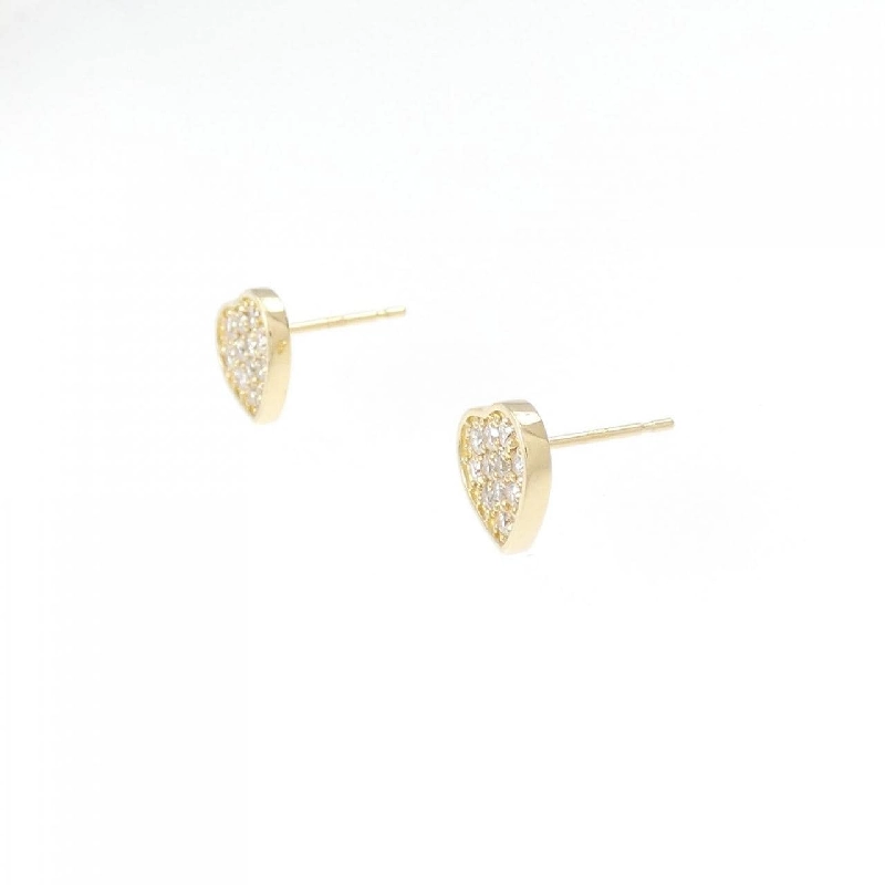 K18YG Bông tai kim cương hình trái tim 0.30CT - Hàng hiệu Chính hãng 872021