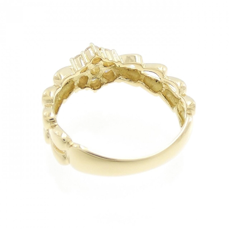 Nhẫn kim cương K18YG hoa 0.30CT 672879