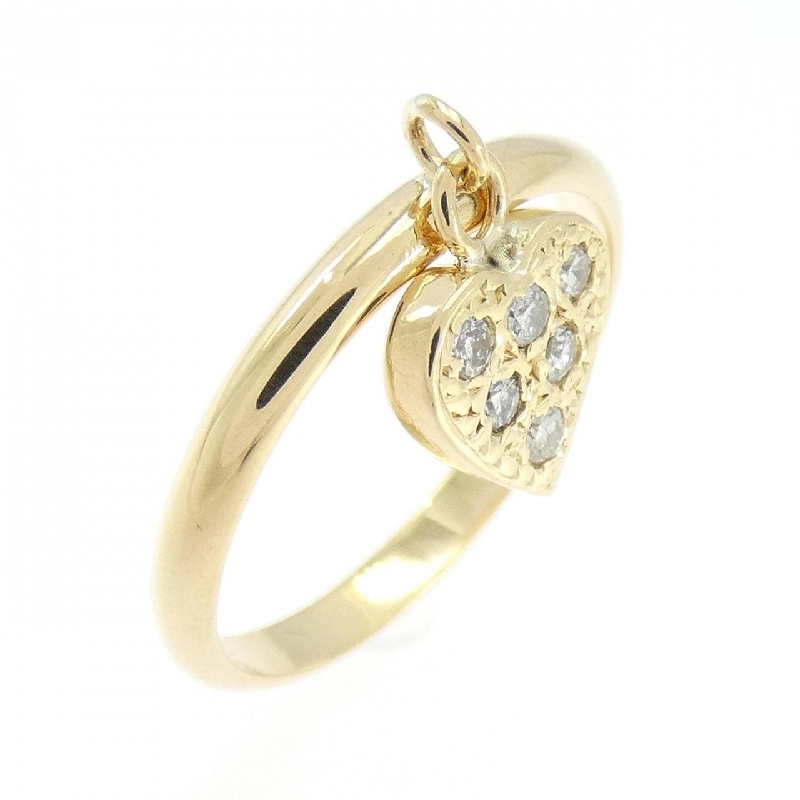 Nhẫn kim cương hình trái tim K18YG 0.12CT - Hàng hiệu Chính hãng 850959