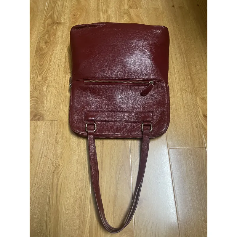 Túi tote nữ 31x35x8 da thật dập vân 2hand 996734