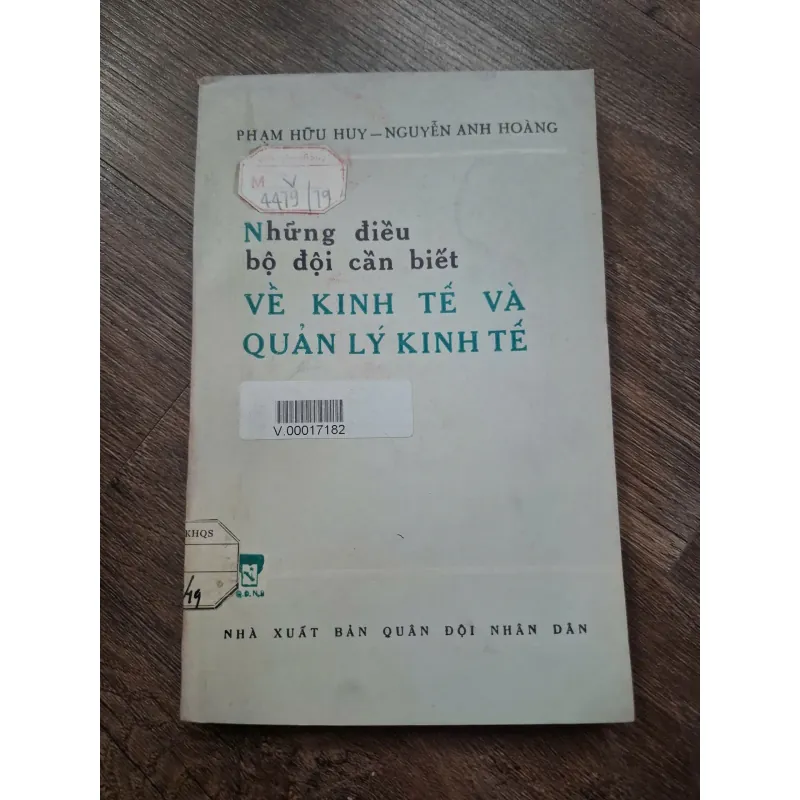 Những điều bộ đội cần biết về Kinh tế và Quản lý Kinh tế - Phạm Hữu Huy 718421