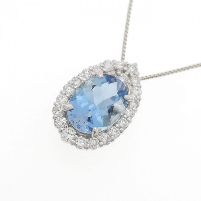 Dây chuyền Aquamarine PT900/PT850 1.30CT - Hàng hiệu Chính hãng 862759
