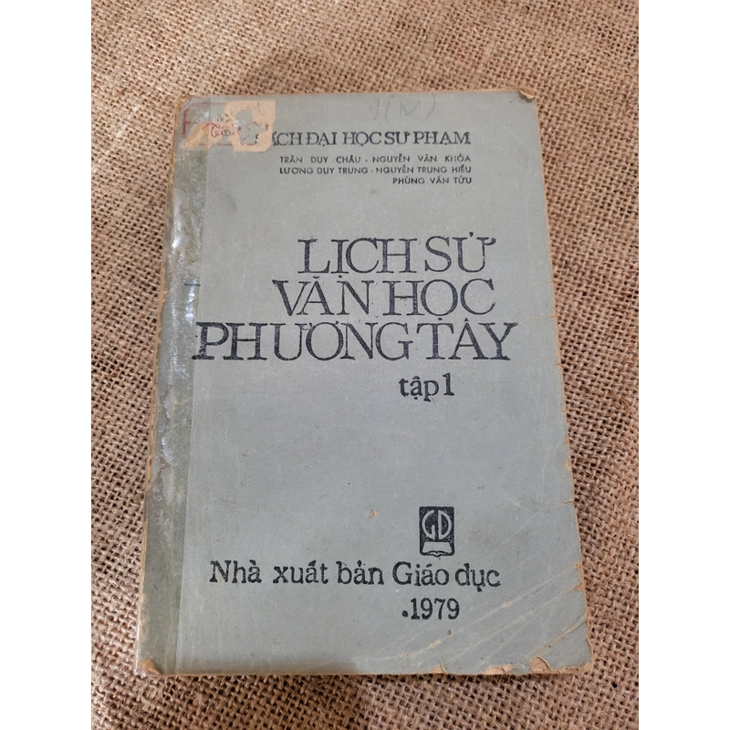 Lịch sử văn học phương Tây, Tập 1 337976