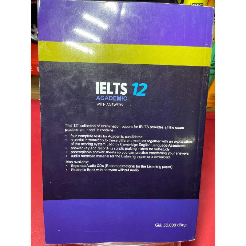 Ielts 12 cẩm nang luyện thi ielts 2015 mới 75% bẩn viền nhẹ bút chì mỗi sách Xuân Lan HPB1905 SÁCH HỌC NGOẠI NGỮ 181317