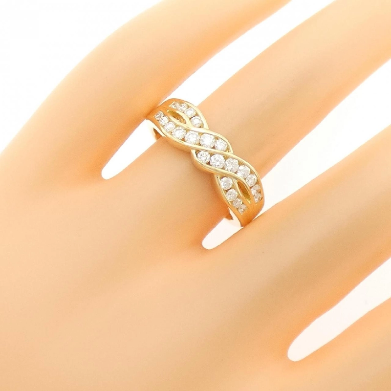 Nhẫn kim cương K18YG 0.45CT 665945