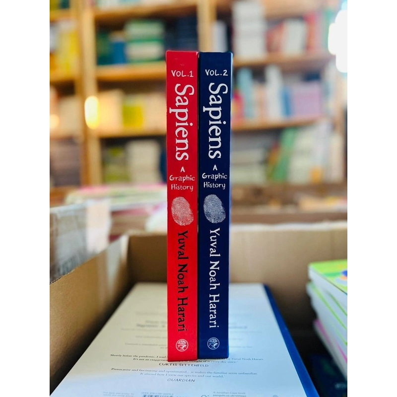 Bộ sách Sapiens - lược sử loài người 2 cuốn tiếng Anh 463045