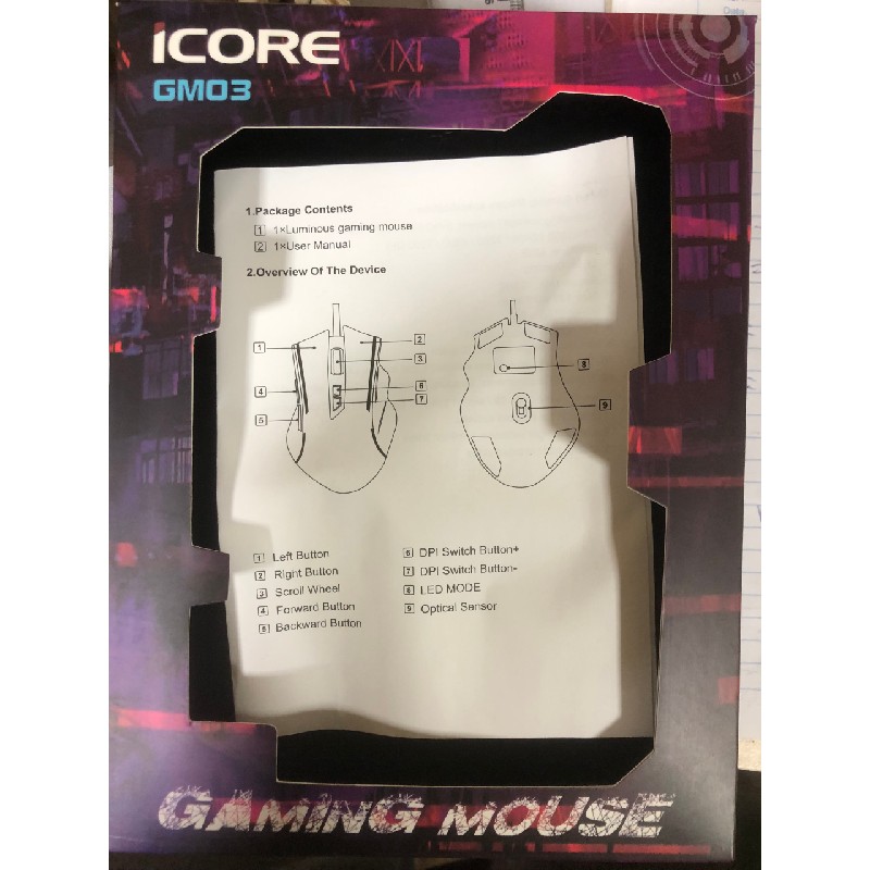 Chuột Gaming Có Dây iCore GM03  6232