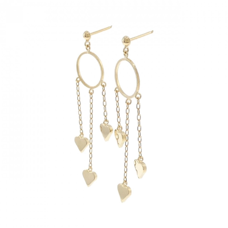 K18YG Bông tai hình trái tim - Hàng hiệu Chính hãng 875184