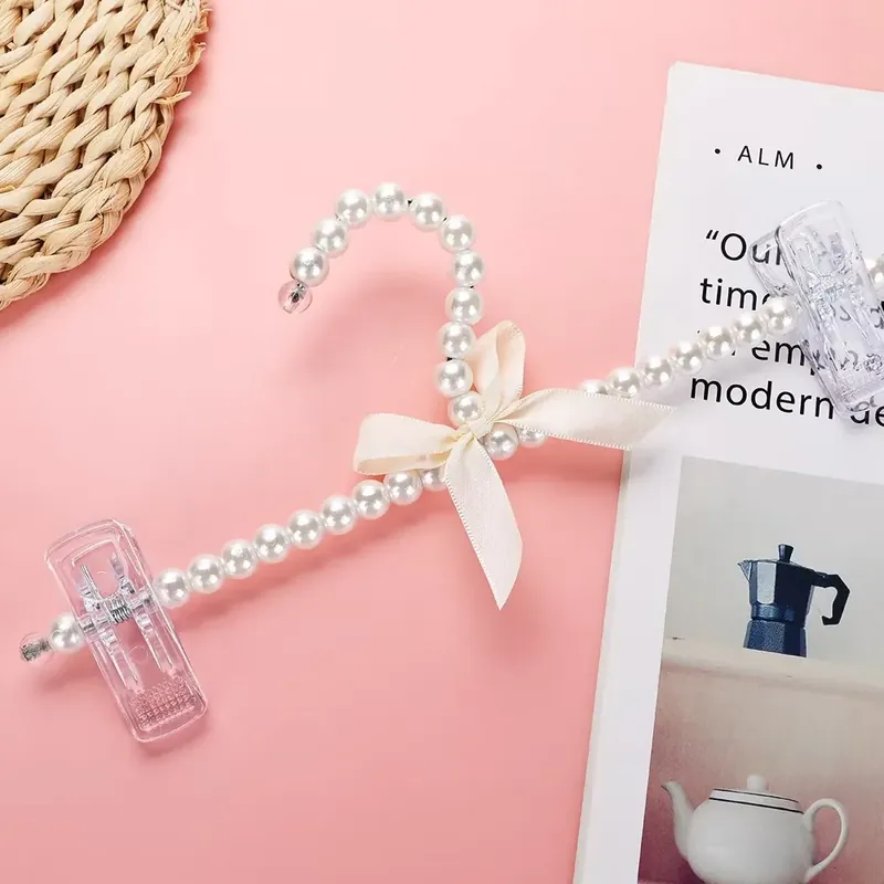 Combo 2 Móc áo Móc treo quần áo bằng nhựa phối ngọc trai sang trọng tiện dụng  592821