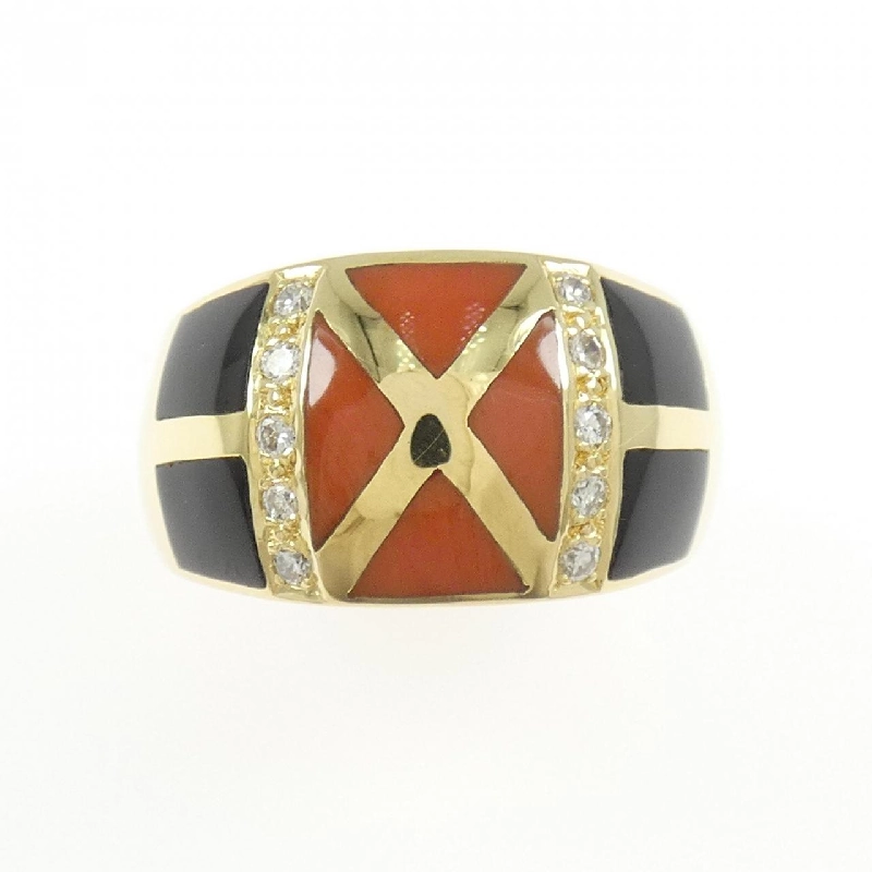 Nhẫn đá màu K18YG 667288