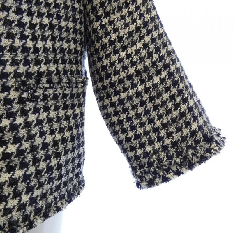 【Mã giảm giá】Áo khoác không cổ CHANEL 635500