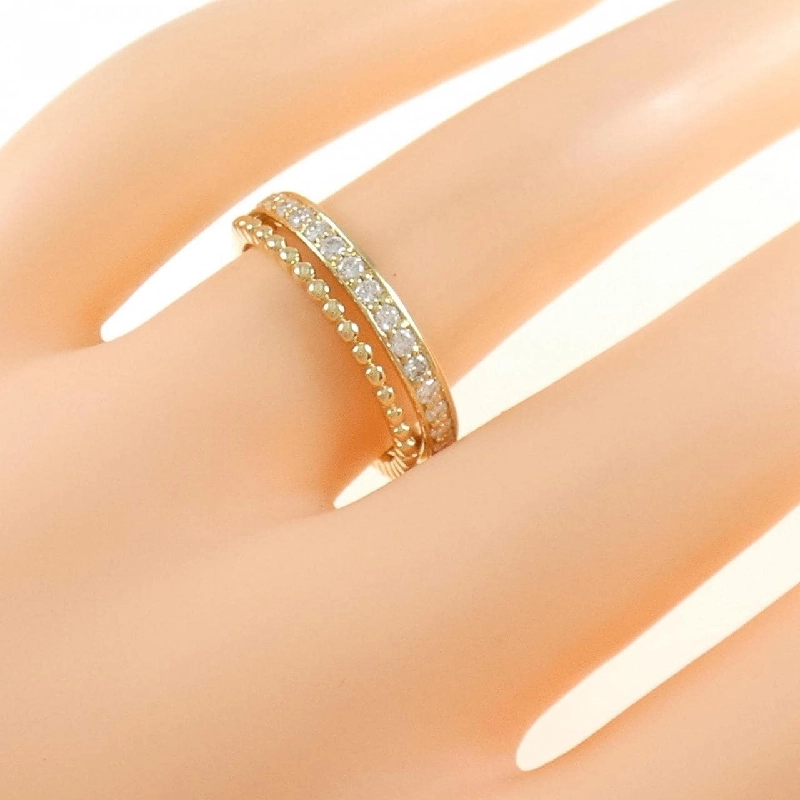 Nhẫn kim cương K18YG 0.37CT 671958