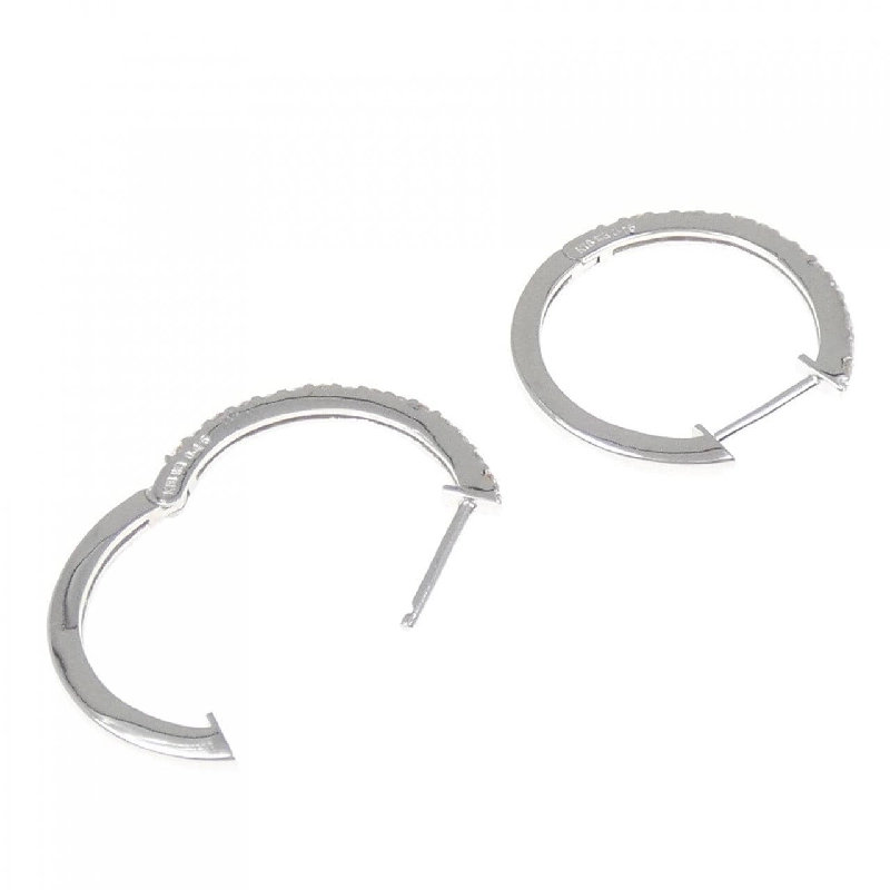 K18WG Bông tai kim cương hình vòng 0.30CT - Hàng hiệu Chính hãng 870859