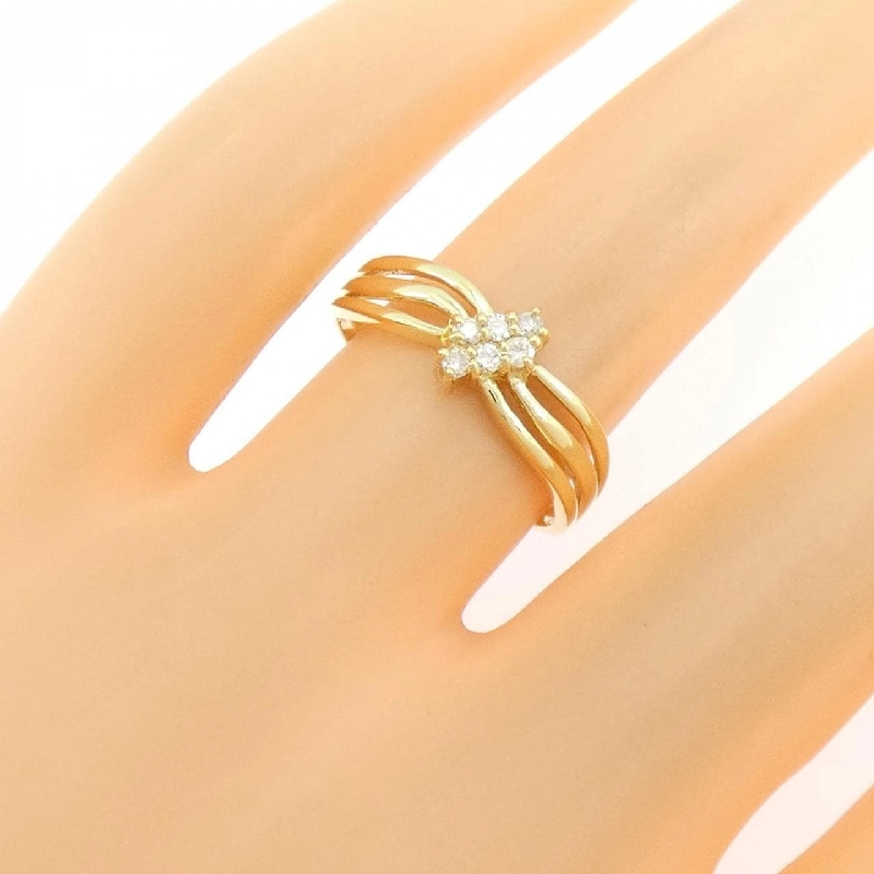 Nhẫn kim cương K18YG 0.10CT - Hàng hiệu Authentic 853956