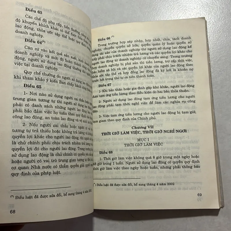 Bộ luật lao động của nước Cộng hòa xã hội chủ nghĩa Việt Nam 759420