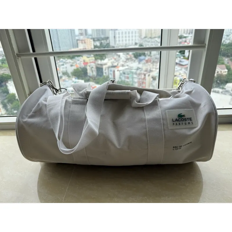 Túi trống màu trắng LACOSTE 565708
