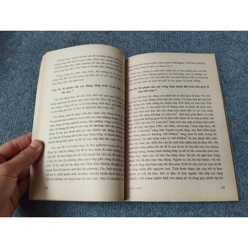 HỎI ĐÁP VỀ TÀI NGUYÊN VÀ MÔI TRƯỜNG 729261