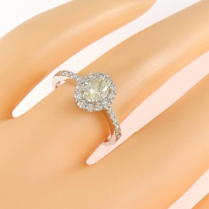 Nhẫn kim cương PT900 0.627CT VLY-VS1 cắt hình fancy - Hàng hiệu Authentic 872727