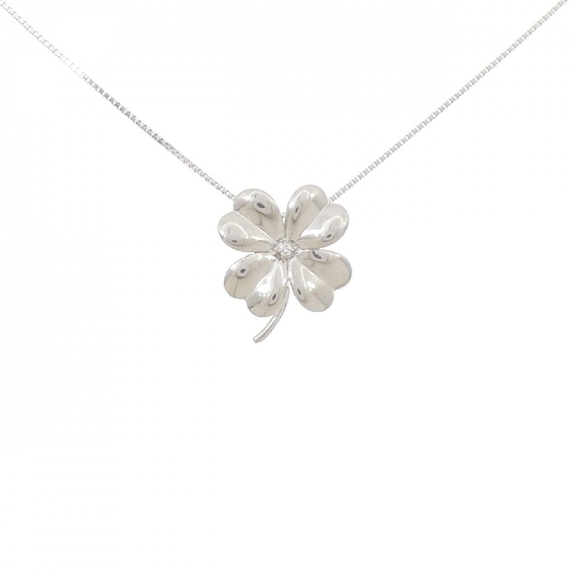 Dây chuyền kim cương PT900/PT850 hình cỏ ba lá 0.01CT - Hàng hiệu Chính hãng 857940