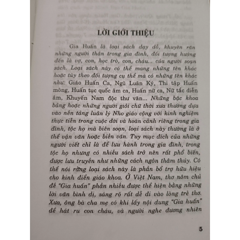 Gia huấn diễn ca - Võ văn sổ - 2005 - 172 trang VĂN HỌC ANTQ2809 919678